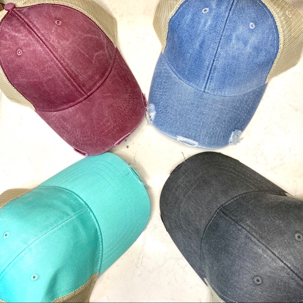 Distressed SnapBack baseball cap